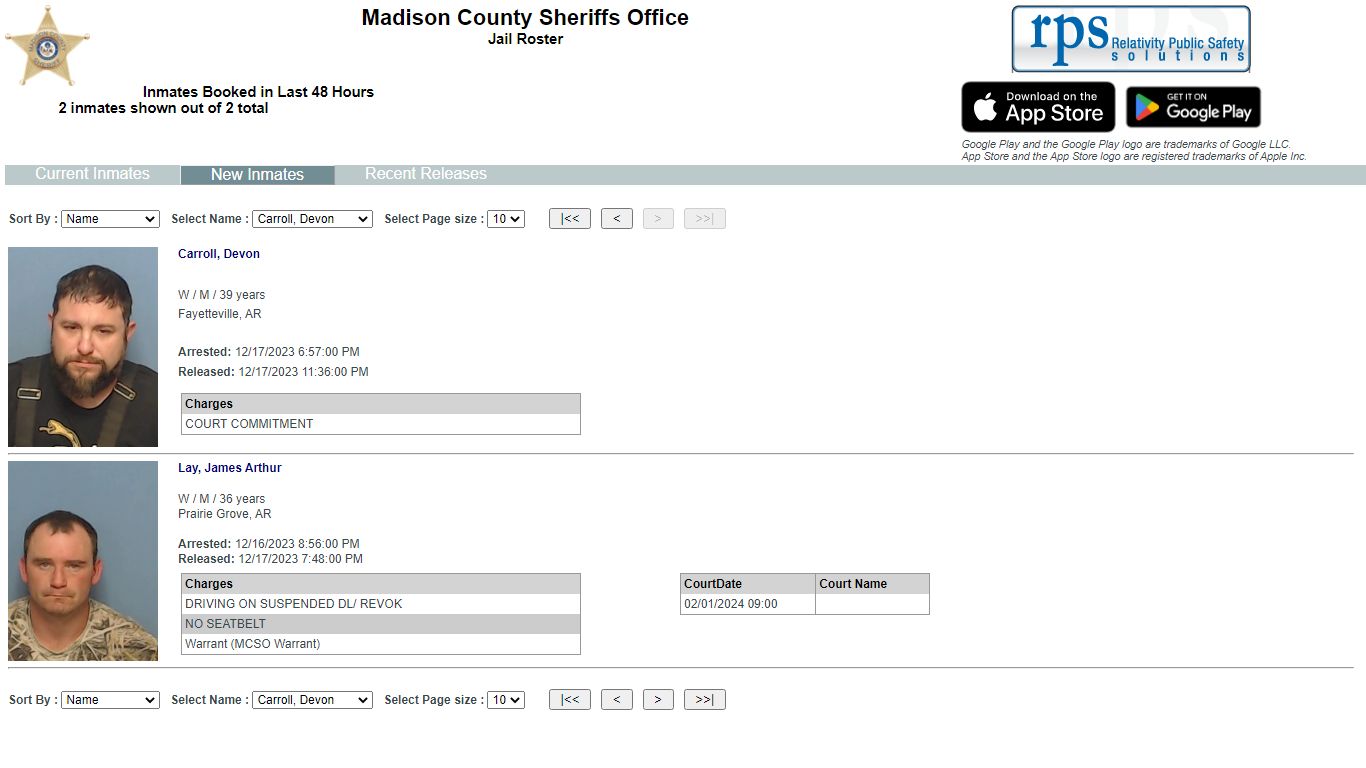 List Inmates - myr2m.com